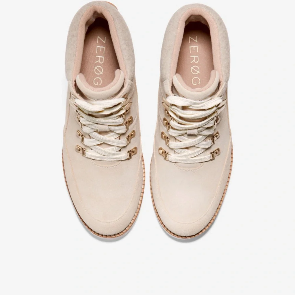 Cole Haan ZERØGRAND City Wedge Hiker Boots – Light Sesame – Size 9.5 – New - Picture 4 of 16